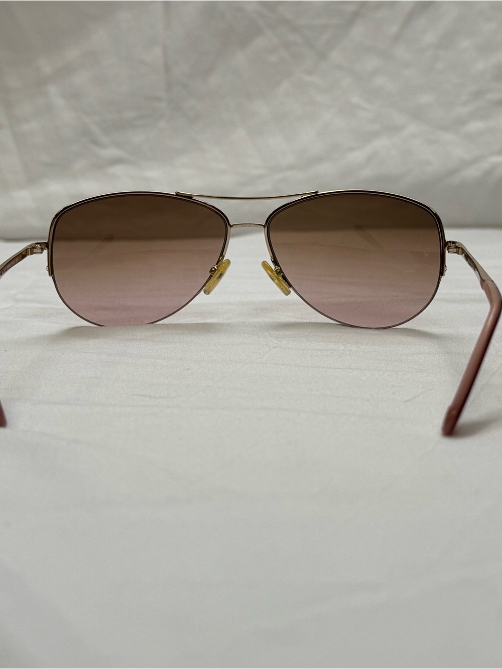 Banana Republic Aviator Sunglasses Hollie/S Women’s Gold Mauve Case Case Cloth - Picture 7 of 10